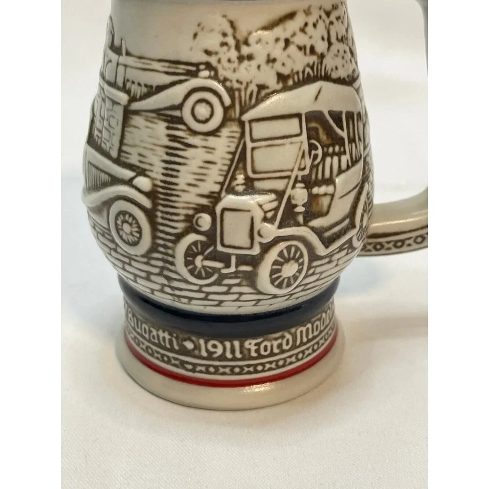 AVON Beer Stein Automotive Cars Ford 1982 handcrafted in Brazil 5